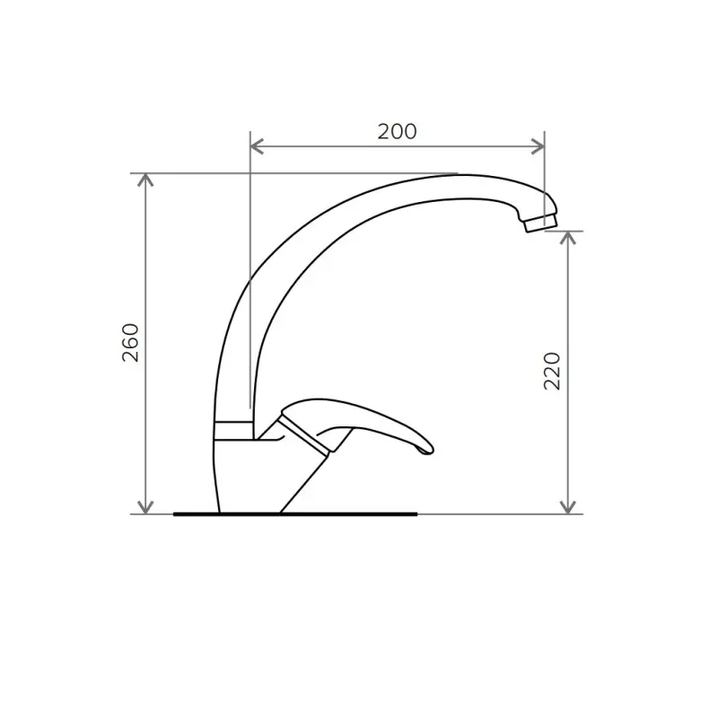 Смеситель для кухни Polygran Эко 003189 Песочный Смеситель для кухни Polygran Эко 003189 Песочный — изображение 2