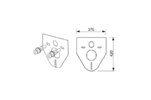 Комплект для подвесного унитаза Tece Tecebase 2 Комплект для подвесного унитаза Tece Tecebase 2 — изображение 3