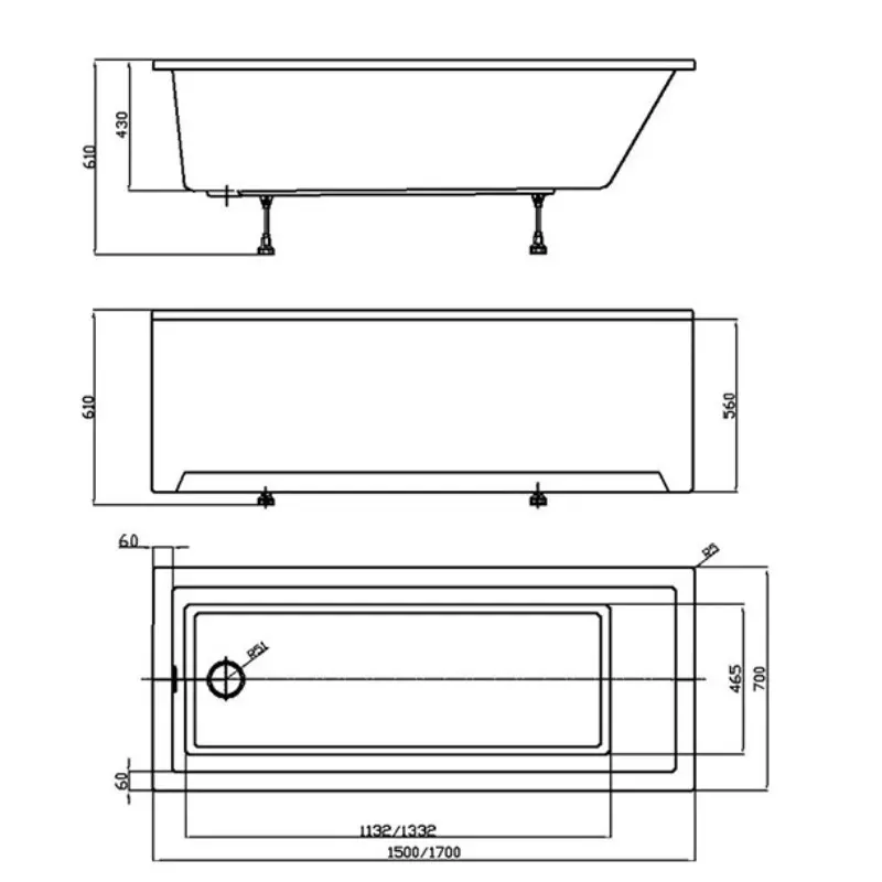Ванна акриловая Aquatek София 150х70 Белый SOF150-0000001 Ванна акриловая Aquatek София 150х70 Белый SOF150-0000001 — изображение 3