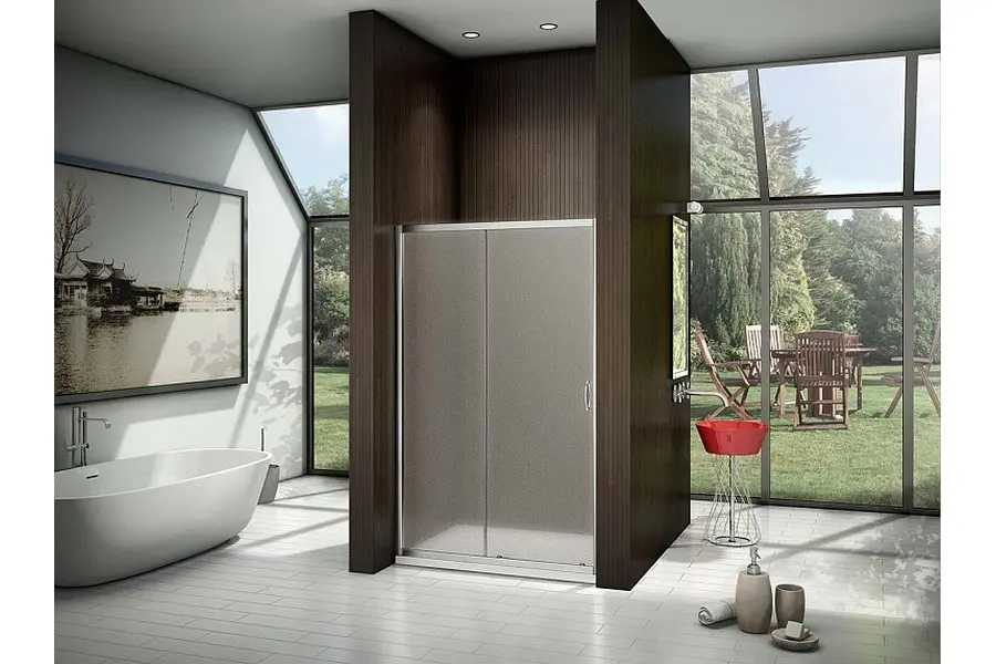 Душевая дверь Bas Latte 120х185 Хром / Грейп Душевая дверь Bas Latte 120х185 Хром / Грейп — изображение 3