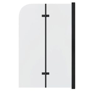 Шторка для ванны Grossman GR-106 100 Черный / Прозрачное GR-106100BLACK