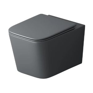 Унитаз подвесной Grossman Tornado с крышкой-сиденье Серый матовый GR-4404GMSQ