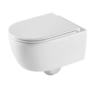 Унитаз подвесной Grossman Tornado с крышкой-сиденье Белый глянцевый GR-4415SQ