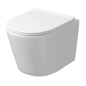 Унитаз подвесной Grossman Tornado с крышкой-сиденье Белый глянцевый GR-4477SQ