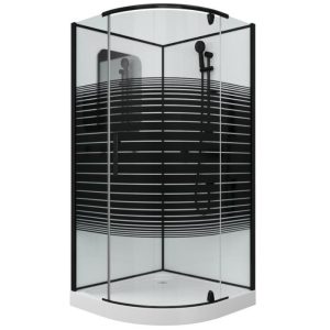 Душевая кабина Grossman Classic 100х100 Черный / С узором GR270