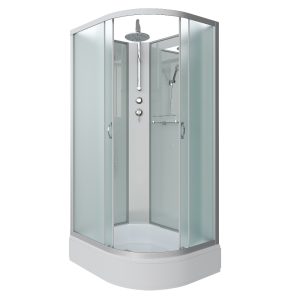 Душевая кабина Niagara Classic 100х80 левая Хром / Прозрачное NG-33084-14LBKT