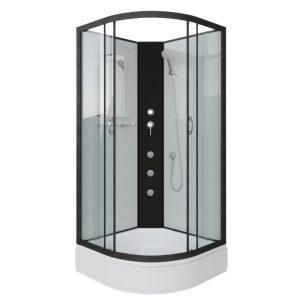 Душевая кабина Niagara Classic 90х90 Черный / Прозрачное NG-6701-14BKG