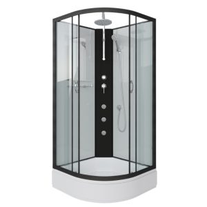 Душевая кабина Niagara Classic 80х80 Черный / Прозрачное NG-6703-14BKTG