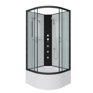 Душевая кабина Niagara Classic 80х80 Черный / Прозрачное NG-6707-14BKG