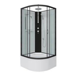 Душевая кабина Niagara Classic 80х80 Черный / Прозрачное NG-6707-14BKT