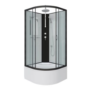 Душевая кабина Niagara Classic 100х100 Черный / Прозрачное NG-6709-14BKT