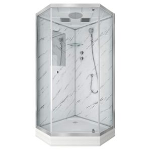 Душевая кабина Niagara Luxe 100х100 Хром / Прозрачное NG-7702DM