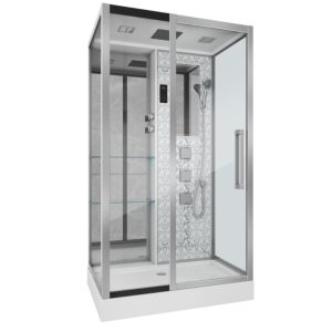 Душевая кабина Niagara Luxe 120х82 левая Хром / Прозрачное NG-7713WL