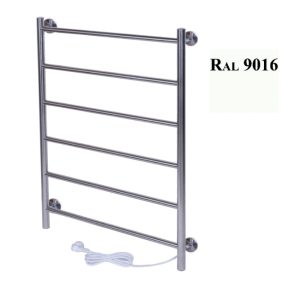 Полотенцесушитель электрический Тера Классика 50х80 кнопка включения, телескоп.держатели Белый ПСК-09-05б