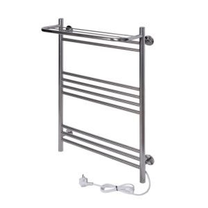 Полотенцесушитель электрический Тера Богема 50х80 кнопка включения, телескоп.держатели Хром глянцевый ПСК-14-06