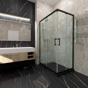 Душевой уголок Triton Фикс 120х80 Черный / Прозрачное Щ0000067442