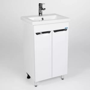 Тумба напольная Viant Лима 50 с раковиной Como Белый VLIM50CO-T2ST Тумба напольная Viant Лима 50 с раковиной Como Белый VLIM50CO-T2ST